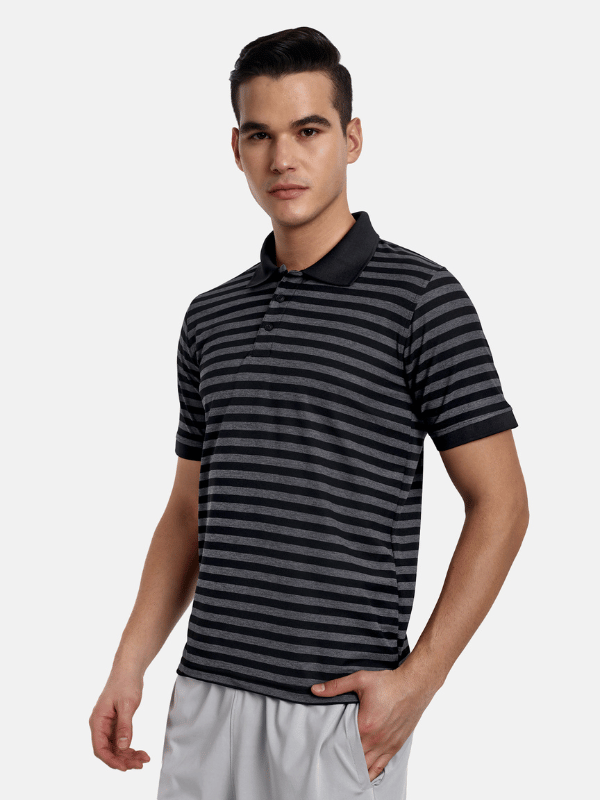 Polo Performance T Shirts - Black Stripes