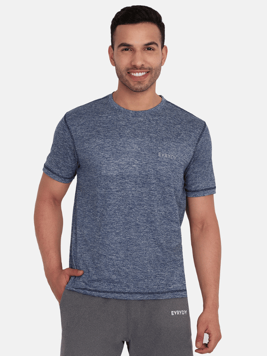 Essential Tees - Blue Melange